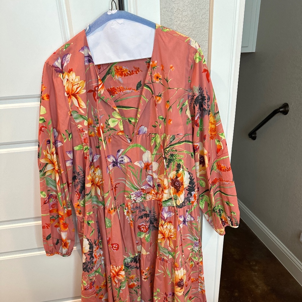 Beautiful spring coral dress